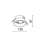 SIDE SPA - SDE990930 ADATTATORE PER INCASSO BASETTAR BI
