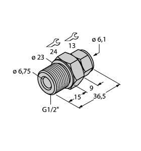 TURCK BANNER SRL - TUK9910530 CF-M-6-G1/2-A4