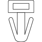 HELLERMANNTYTON Srl - HEE151-02000 Supporto fissaggio a freccia SFC2