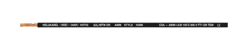 HELUKABEL ITALIA SRL - HLK64091 FIVENORM H05 V2-K 0,75/AWG 20, BLACK