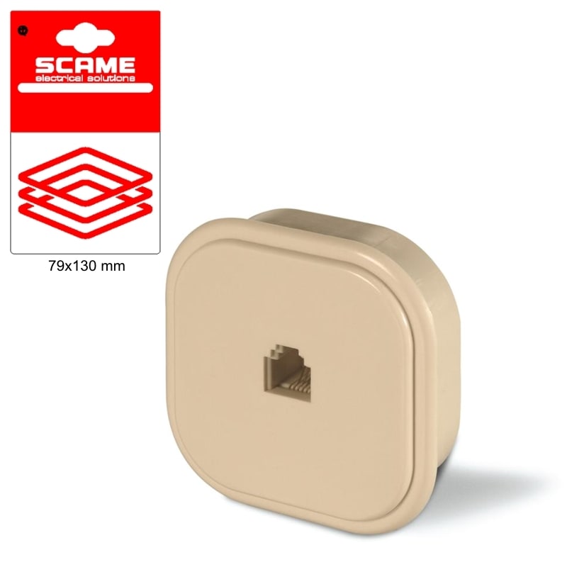 SCAME PARRE SPA - SCA999.10705 PRESA DA INC/PAR. X 1 PLUG 6/4