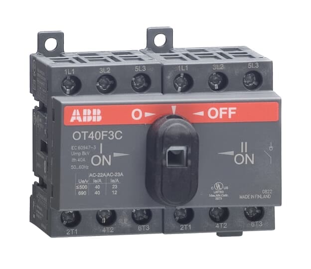 ABB SPA - ABBEE 232 3 OT40F3C SEZIONATORE 3P COMMUTATORE 40A