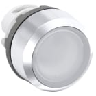 ABB SPA - ABBKZ 049 4 MP1-31W PULSANTE BIANCO GHIERA METALLICA