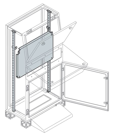 ABB SPA - ABBEA1081 PIASTRA FONDO PARZIALE 1000X800MM (HXL)