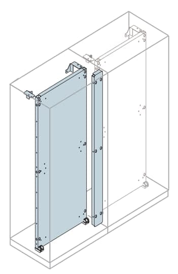 ABB SPA - ABBEA2200 KIT UNIONE PIASTRE DI FONDO H=2200MM