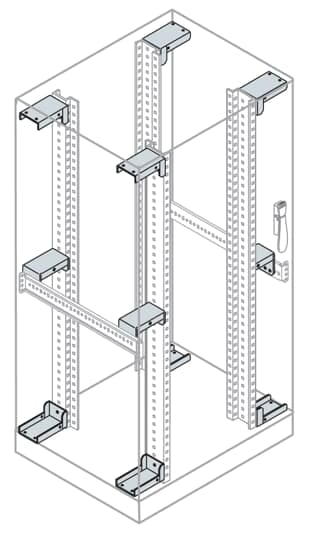 ABB SPA - ABBEB8001 N.2 STAF. INTERM. RACK FIX CENT. L 800
