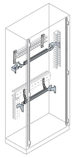 ABB SPA - ABBEH0029 GUIDA DIN L=800MM (29 MOD)+SUPP.FRONTE