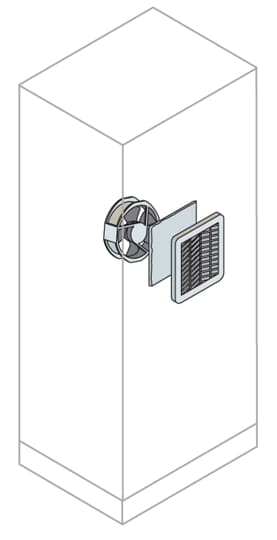 ABB SPA - ABBEN1105K KIT AERAZ.+FILTRO+VENT.230V 105X105(LXL)