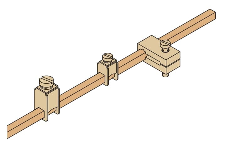 ABB SPA - ABBEV1115 BARRA DI NEUTRO/TERRA 6X6MM L=2000MM
