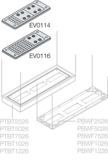 ABB SPA - ABBEV0116 N.1 FLANGIA ING. CAVI 214X90 34 CAVI