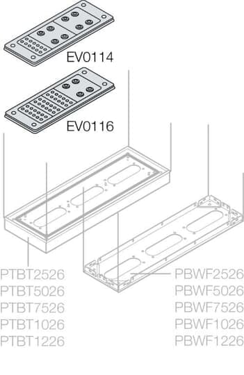 ABB SPA - ABBEV0114 N.1 FLANGIA ING. CAVI 214X90 28 CAVI