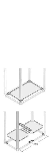 ABB SPA - ABBPBWP8030 KIT FONDO CON/SENZA ZOC.L=800MM P=300MM