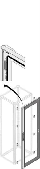 ABB SPA - ABBPDLG2042 PORTA VETRO IP65 H=2000L=600(400+200VC INT)
