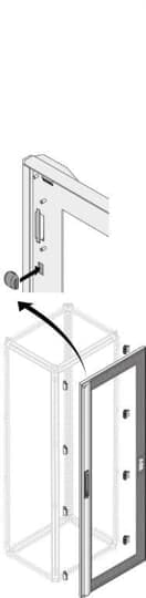 ABB SPA - ABBPDLG2040 PORTA VETRO IP40 H=2000MM L=400MM