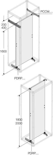 ABB SPA - ABBPWRP1880 PIASTRA DI FONDO INTERA H=1800MM L=800MM