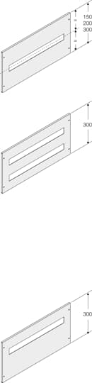 ABB SPA - ABBPPMD3080 PANNELLO 36 MOD.DIN DEC.H=300MM L=800MM