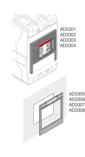 ABB SPA - ABBAD3302 PLACCA LUCIDA XT1 4P MONT. SU GUIDA DIN