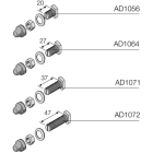 ABB SPA - ABBAD1064 N.12 VITI A GIUNZ. L=27 X PIATTI FINO A
