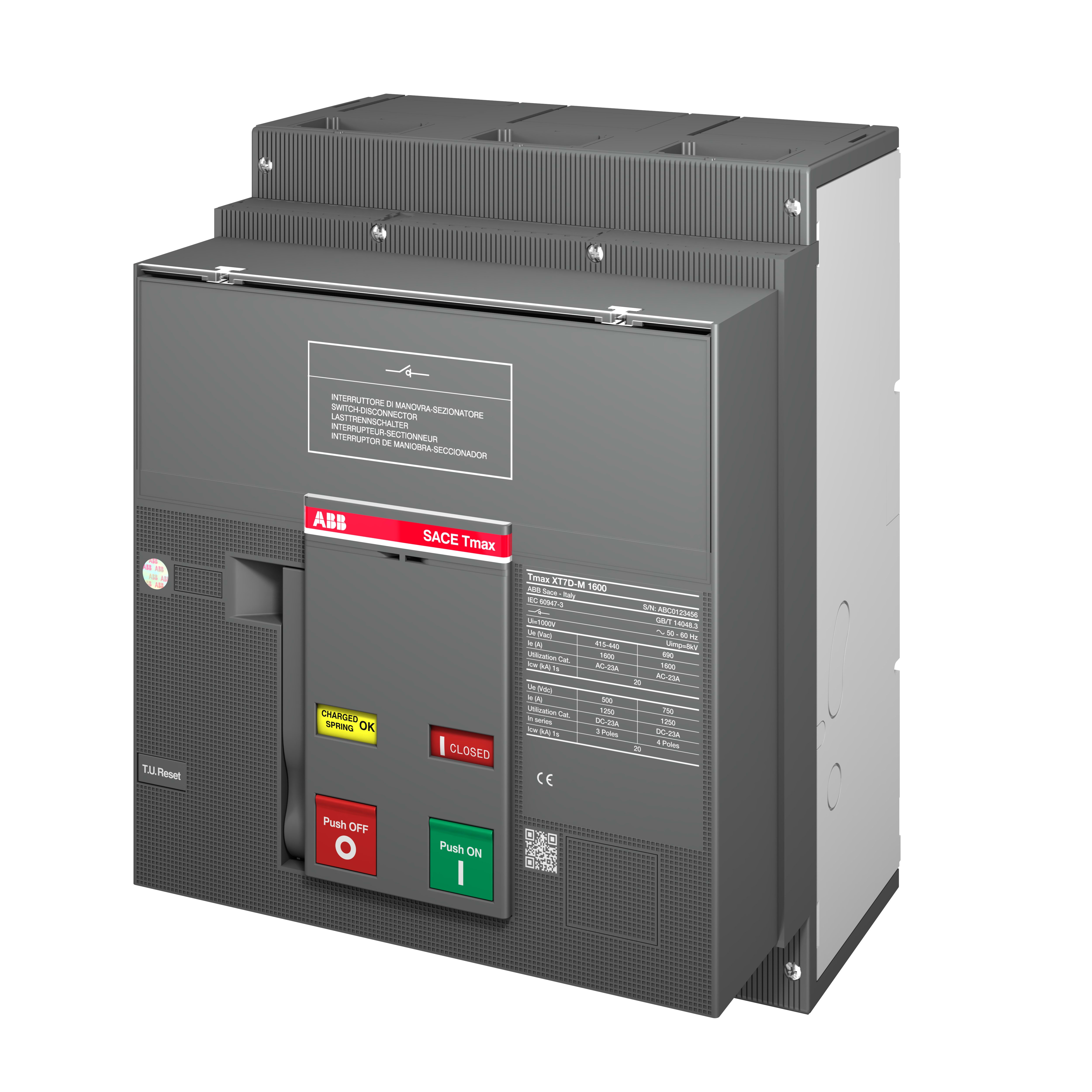 ABB SPA - ABB1SDA101912R1 XT7D M 1000 3P F F