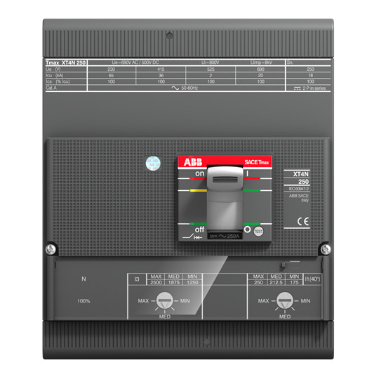 ABB SPA - ABBXT4N250TMAN XT4N 250 TMA 250-2500 4P F F INN=100%