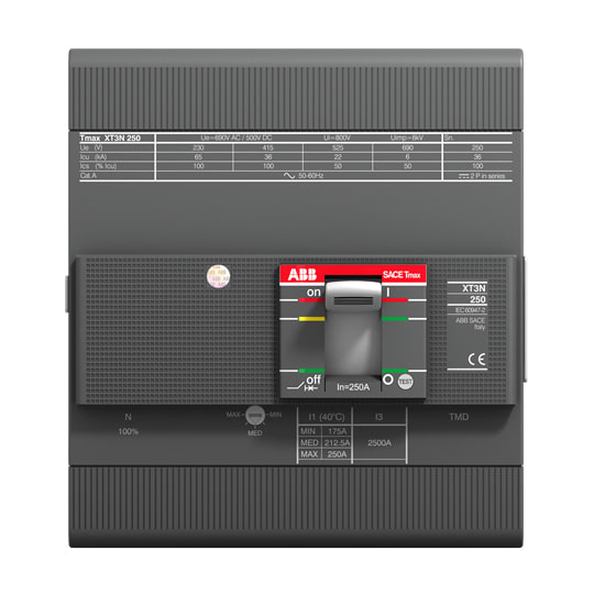 ABB SPA - ABBXT3N125TMD4 XT3N 250 TMD 125-1250 4p F F InN=50%