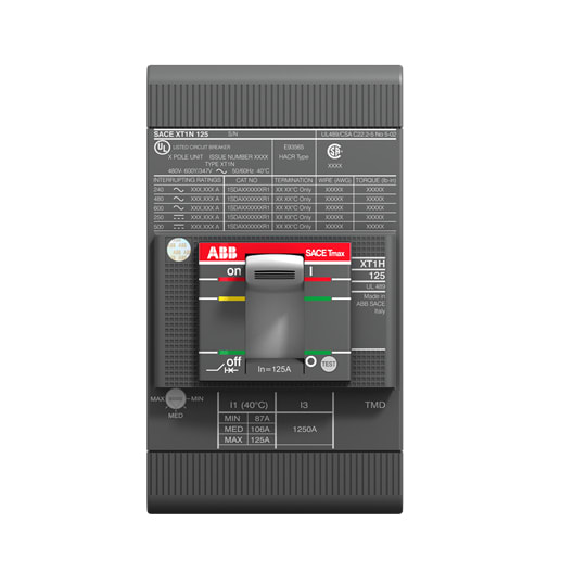 ABB SPA - ABB1SDA074665R1 XT1S 125 TMF 20-500 3P F F UL/CSA