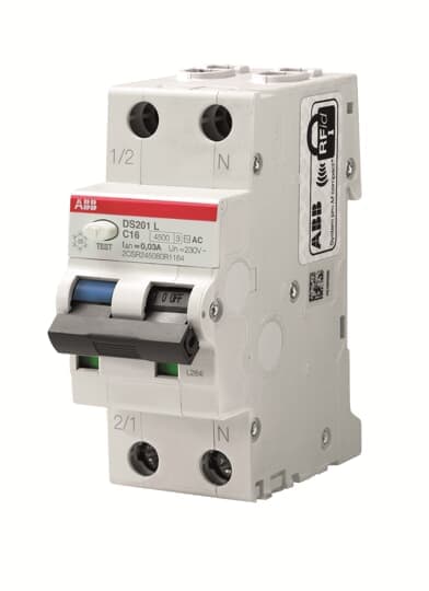 ABB SPA - ABBDS201LC10AC300 DS201 L INT.DIFF.MAGN.4,5KA 1P+N AC C10