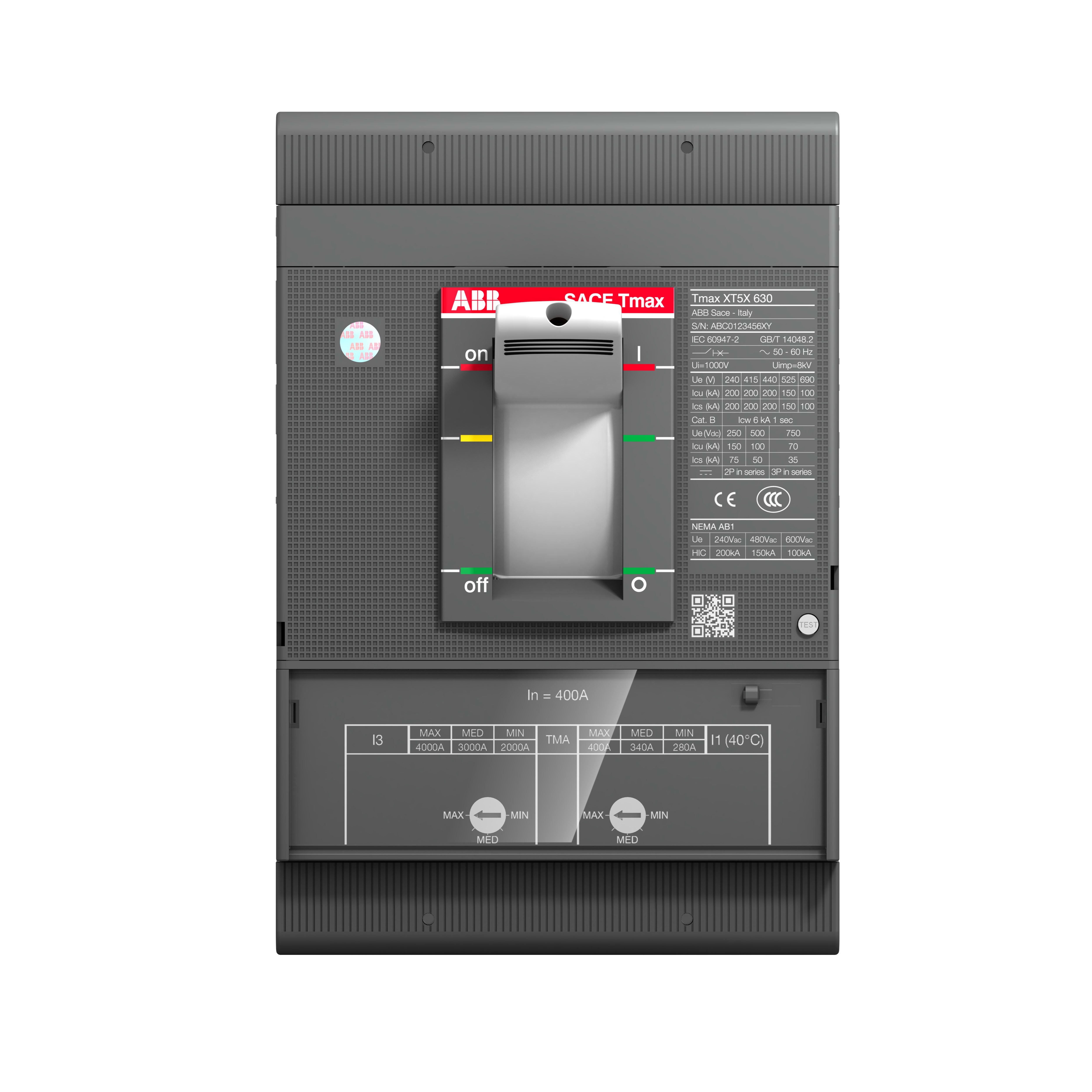ABB SPA - ABB1SDA133714R1 XT5X HVA8 400-3200 TMA 3P FF