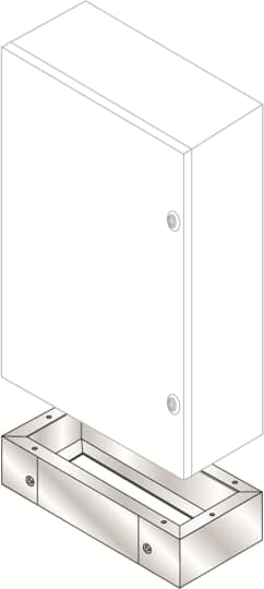 ABB SPA - ABBZA8030X ZOCCOLO 800X300X100 LXPXH-INOX