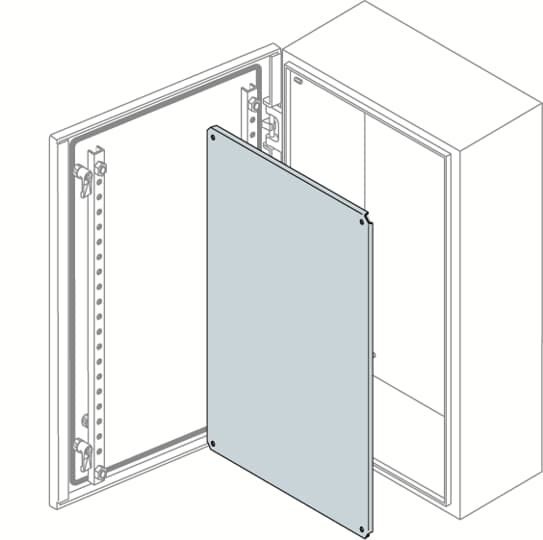 ABB SPA - ABBPF6040 PIASTRA LAMIERA ZIN.600X400 MM (HXL)