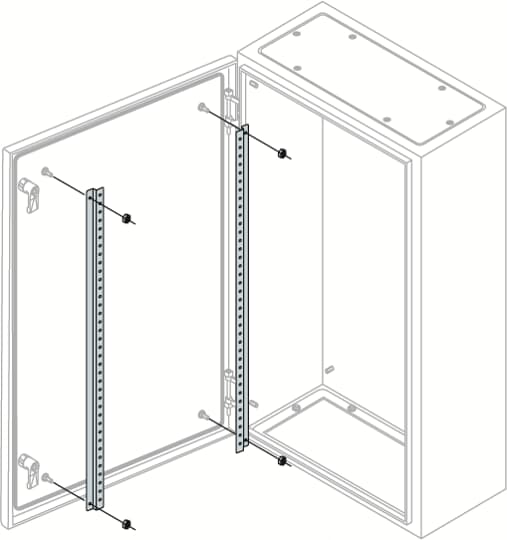 ABB SPA - ABBTS8009 N.2 PROFILI PER PORTA H=800MM