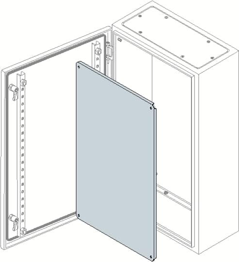 ABB SPA - ABBPF8080 PIASTRA ZINCATA 800X800MM (HXL)