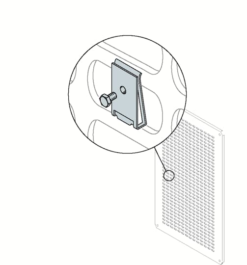 ABB SPA - ABBTQ6610 N.20 DADI A CLIPS+VITI ESAG.M6X10MM