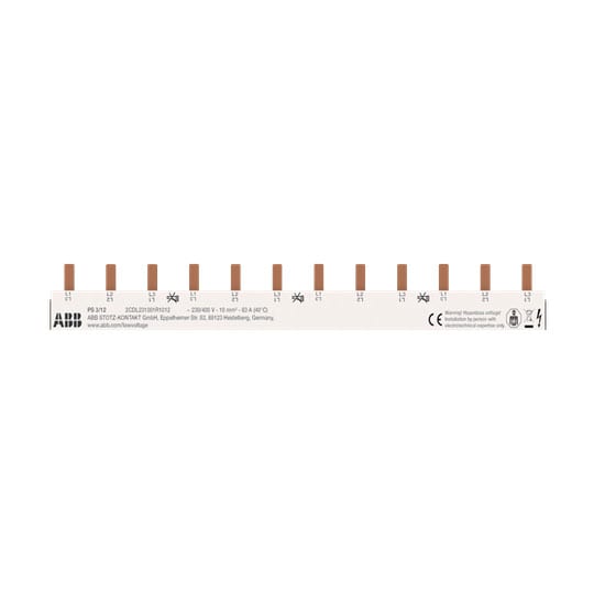 ABB SPA - ABBA463607 PS 3/12 BARRA TRIFASE 12M (NO NA) SEZ.10