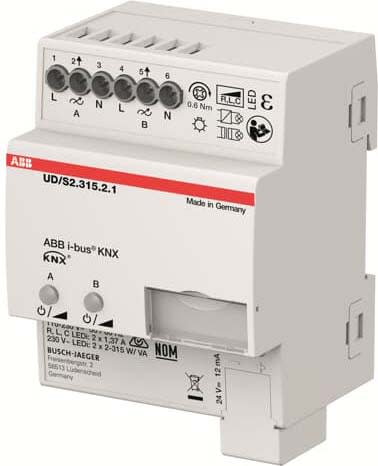 ABB SPA - ABB2CKA006197A0053 UD/S2.315.2.1 DIMMER LED 2 CANALI, 315 V