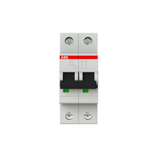 ABB SPA - ABBS466400 S202 B 6 INTERRUTTORE AUTOMATICO 6KA 2P