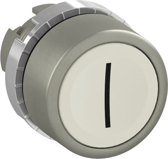 ABB SPA - ABBP9MPNBG028 PULSANTE BIANCO A FILO, NON-ILLUM. CON S
