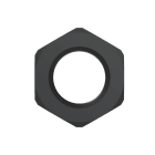 ABB SPA - ABBBMN-M12 GHIERA IN NYLON M12 PA6 BK