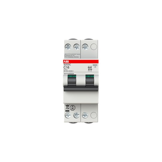 ABB SPA - ABBS203CC6 S203C-C6 INTERR. AUTOMATICO 3P2M 6KA