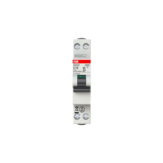 ABB SPA - ABBS202CC16 S202C-C16 INTERR. AUTOMATICO 2P1M 6KA