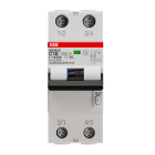 ABB SPA - ABBDS2CC10AC30 DS202C INT.DIFF.MAGN. 6KA 2P AC C10 30MA