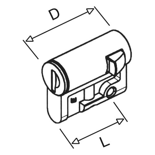 ABB SPA - ABB4TBP832466R0100 SERRATURA+CHIAVE 405-E