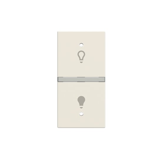 ABB SPA - ABBZ1807BL N2121.1R BL COVER DX SIMB.LUCE 1M, BIANC