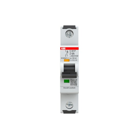 ABB SPA - ABBS301PZ6 S301P Z 6 INTERRUTTORE AUTOMATICO 25KA 1