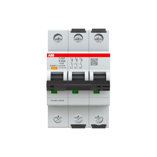 ABB SPA - ABBS303PK63 S303P K63 INTERRUTTORE AUTOMATICO 25KA 3