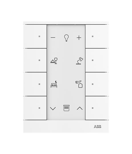 ABB SPA - ABB2CKA006220A0862 TENTON 8 PULS. BIANCO