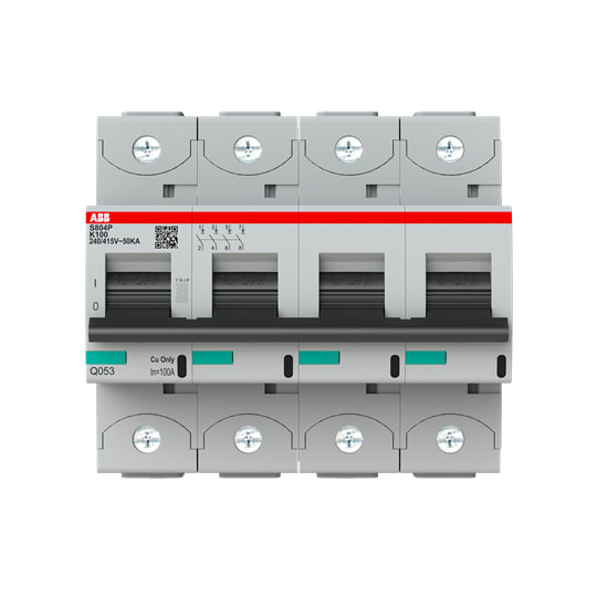 ABB SPA - ABBS804PK100 S804P-K100 INT.MAGNETOTERMICO 50KA 4P