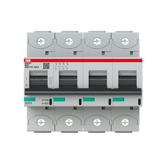 ABB SPA - ABBS804PB80 S804P-B80 INT.MAGNETOTERMICO 50KA 4P