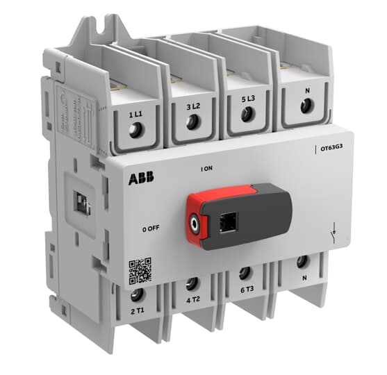 ABB SPA - ABBOT63G3-4BSN2 OT63G3-4BSN2 SEZ. FR3 BASE/DIN 4P