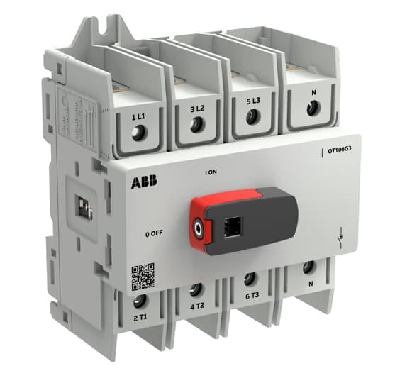 ABB SPA - ABBOT100G3-4BSN2 OT100G3-4BSN2 SEZ. FR3 BASE/DIN 4P